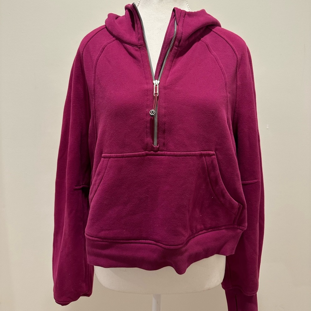 lululemon scuba half zip size m/l